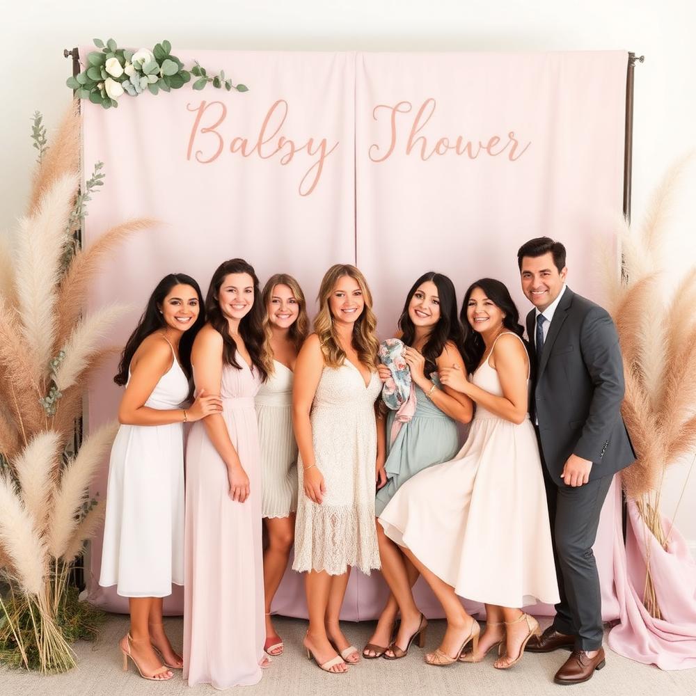 Baby shower brunch in Brooklyn. Soft palette, family memories.
